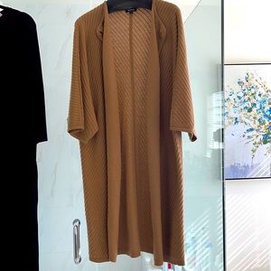 Camel color sweater cable knit